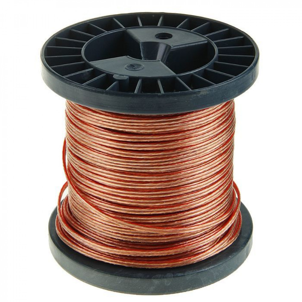 Кабель Cablexpert Акустический кабель CC-TC2x0,75-50M, прозрачный,  50 м, на катушке